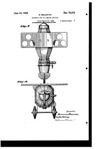 Lehman Brothers Silverware Airplane Dispenser Design Patent D 75473-2