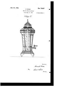 Lehman Brothers Silverware Dispenser Design Patent D 70637-2