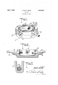 Corning Sure-Out Ash Tray Patent 1813467-1