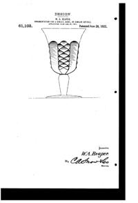 Reaper Goblet Design Patent D 61103-1