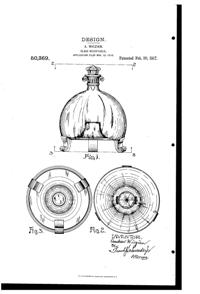 Wiczian Decanter Design Patent D 50369-1