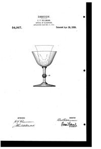 Sollmann Stemware Design Patent D 54967-1