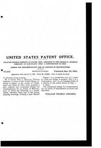 Osborne Cutting Design Patent D 57412-2