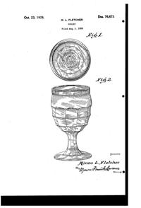 Fletcher Goblet Design Patent D 76673-1