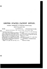 Reizenstein Decorated Plate Design Patent D 61251-2