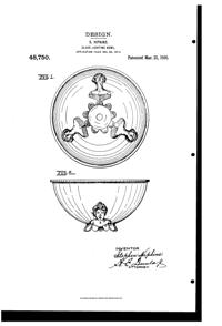 Belmont Light Fixture Shade Design Patent D 48750-1