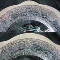 Lotus # 902 Plantagonet Heavy Silver Decoration on Duncan & Miller #  8 Bowl