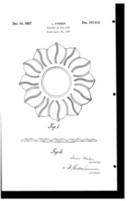 Farber Platter Design Patent D107412-1