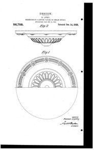 Artcraft Metal Stamping Light Fixture Design Patent D 56758-1