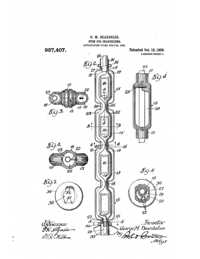 Beardslee Chandelier Chandelier Stem Patent  937407-2