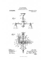 Beardslee Chandelier Collapsible Chandelier Patent 1012234-1