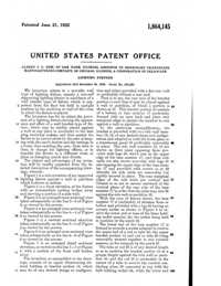 Beardslee Chandelier Light Fixture Patent 1864145-3