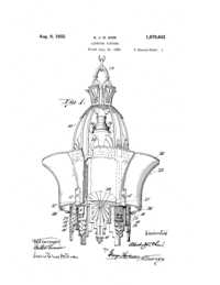 Beardslee Chandelier Light Fixture Patent 1870642-1