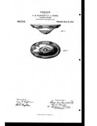 Beardslee Chandelier Light Fixture Design Patent D 46015-1