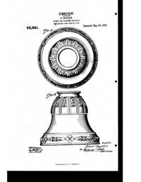Beardslee Chandelier Light Fixture Shade Design Patent D 53341-1