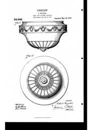 Beardslee Chandelier Light Fixture Globe Design Patent D 53342-1