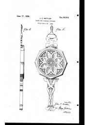 Beardslee Chandelier Light Fixture Plate Design Patent D 64916-1