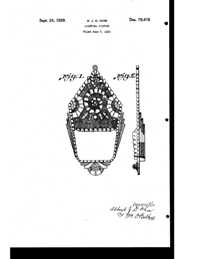 Beardslee Chandelier Light Fixture Design Patent D 79478-1