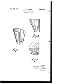 Beardslee Chandelier Light Fixture Shade Design Patent D 79979-1