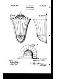 Beardslee Chandelier Light Fixture Design Patent D 81715-1