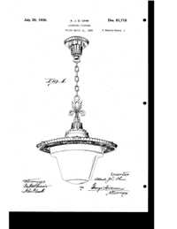 Beardslee Chandelier Light Fixture Design Patent D 81718-1