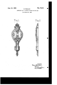 Columbia Lighting Fixture Light Fixture Plate Design Patent D 72911-1