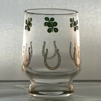 Unknown Juice Glass w/ Good Luck Charms