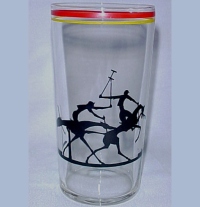 Unknown Deco Tumbler w/ Polo Player Overlay