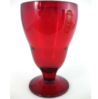 Unknown Footed Ruby Tumbler