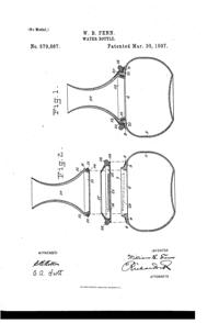 Fenn Water Bottle Patent  579867-1