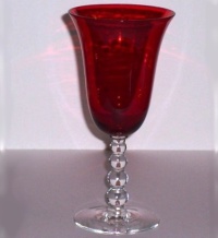 Imperial #3400 Candlewick Ruby Goblet