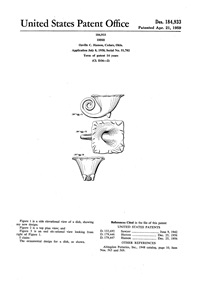 Hamon Dish Design Patent D184933-1