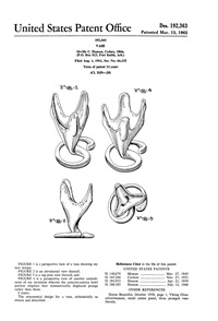 Hamon Vase Design Patent D192363-1