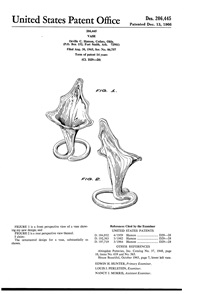Hamon Vase Design Patent D206445-1