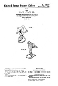Hamon Vase Design Patent D210669-1