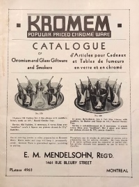 KROMEM 1936 Catalog Page  1