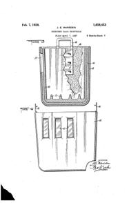 Marsden Works Battery Jar Patent 1658453-2