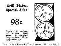 Unknown Grill Plate Advertisement