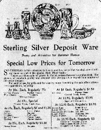 Silver Deposit Ware Advertisement