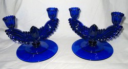 New Martinsville #  18 Queen Anne Double Candlestick