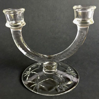 Paden City Betsy Duo Candlestick w/ Cutting