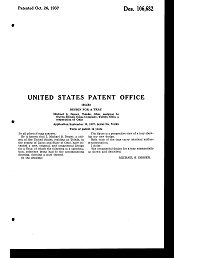 Owens-Illinois Tray for Nursery Set Design Patent D106682-2