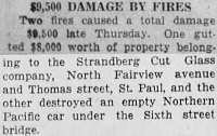 Strandberg 1933 Fire Article