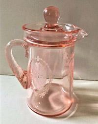 Cambridge #106 Syrup Pitcher with Majestic Etch