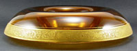 Cambridge # 679 Rolled Edge Bowl with #703 Florentine Etch