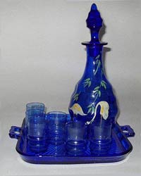 Central #1428 Decanter and Tray Set