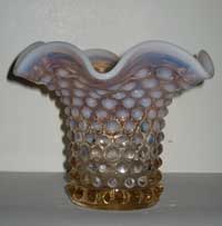 Duncan & Miller # 118  Hobnail Crimped Vase