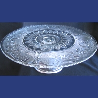 Duncan & Miller #  41 Early American Sandwich Footed Cake Salver
