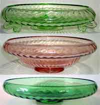 Fenton #1503 Spiral Optic Bowls