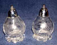 Imperial # 400/  96 Candlewick Shakers with Cornflower Cutting